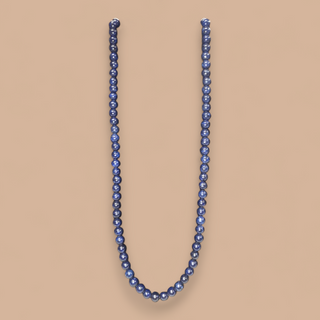 Collar de cuentas de lapislázuli-lava