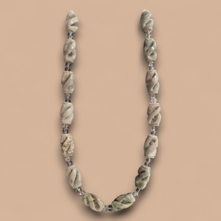 One-of-a-Kind Custom Jade & Glass Accent Necklace (24 Inch - {WILL NOT BE REPRODUCED})