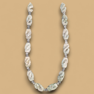 One-of-a-Kind Custom Jade & Glass Accent Necklace (24 Inch - {WILL NOT BE REPRODUCED})
