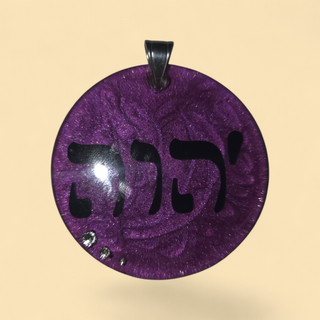 YHWH Purple Sparkle Women’s Pendant & Necklace